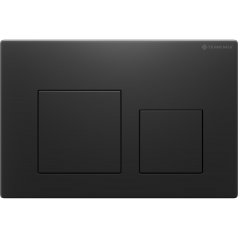 Клавиша смыва для инсталляции TERMINUS CLASSIC кнопка квадрат цвет чёрный матовый