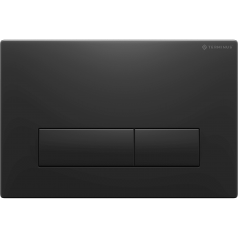 Клавиша смыва для инсталляции TERMINUS CLASSIC кнопка прямоугольник цвет чёрный матовый