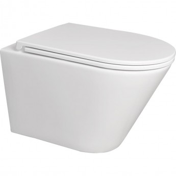 Подвесной унитаз безободковый TERMINUS КЛАССИК 540х365 белый