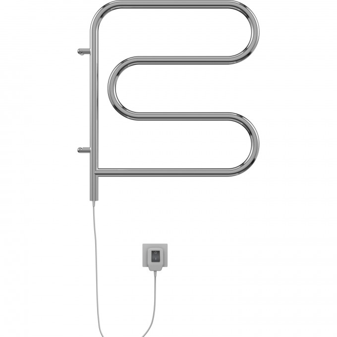 Полотенцесушитель электрический TERMINUS 25 F-ОБРАЗНЫЙ 600х600 поворотный 4620768883897