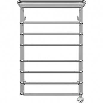 Полотенцесушитель электрический TERMINUS АРКТУР П8 500x796 с полкой, ТЭН HT-1 300W, левый/правый