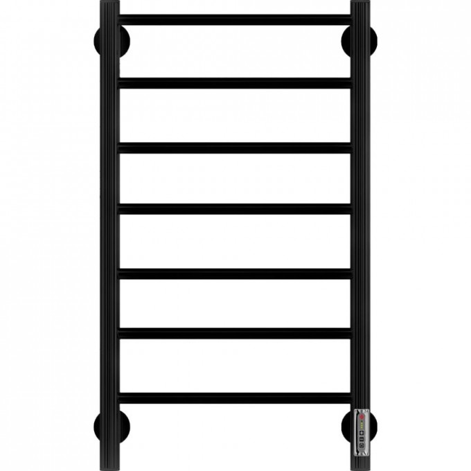 Полотенцесушитель электрический TERMINUS АВРОРА П7 400х750, черный (RAL 9005 матовый) 4660059930374
