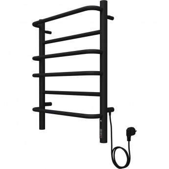 Полотенцесушитель электрический TERMINUS ЕВРОМИКС П6 450х600 с диммером черный муар (матовый) Полотенцесушитель электрический TERMINUS ЕВРОМИКС П6 450х600 с диммером черный муар (матовый)