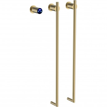 Полотенцесушитель TERMINUS РОНДО П2 350х760 электро Брашированное золото Полотенцесушитель TERMINUS РОНДО П2 350х760 электро Брашированное золото