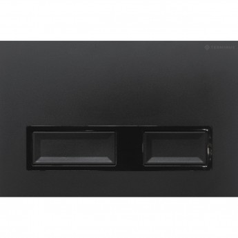 Сенсорная клавиша смыва для инсталляции TERMINUS CLASSIC кнопка прямоугольник цвет чёрный матовый